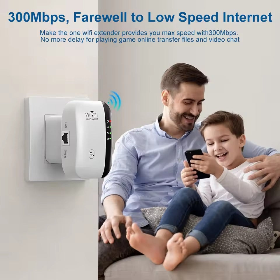 300Mbps WiFi Repeater 2.4G – Long Range Signal Booster