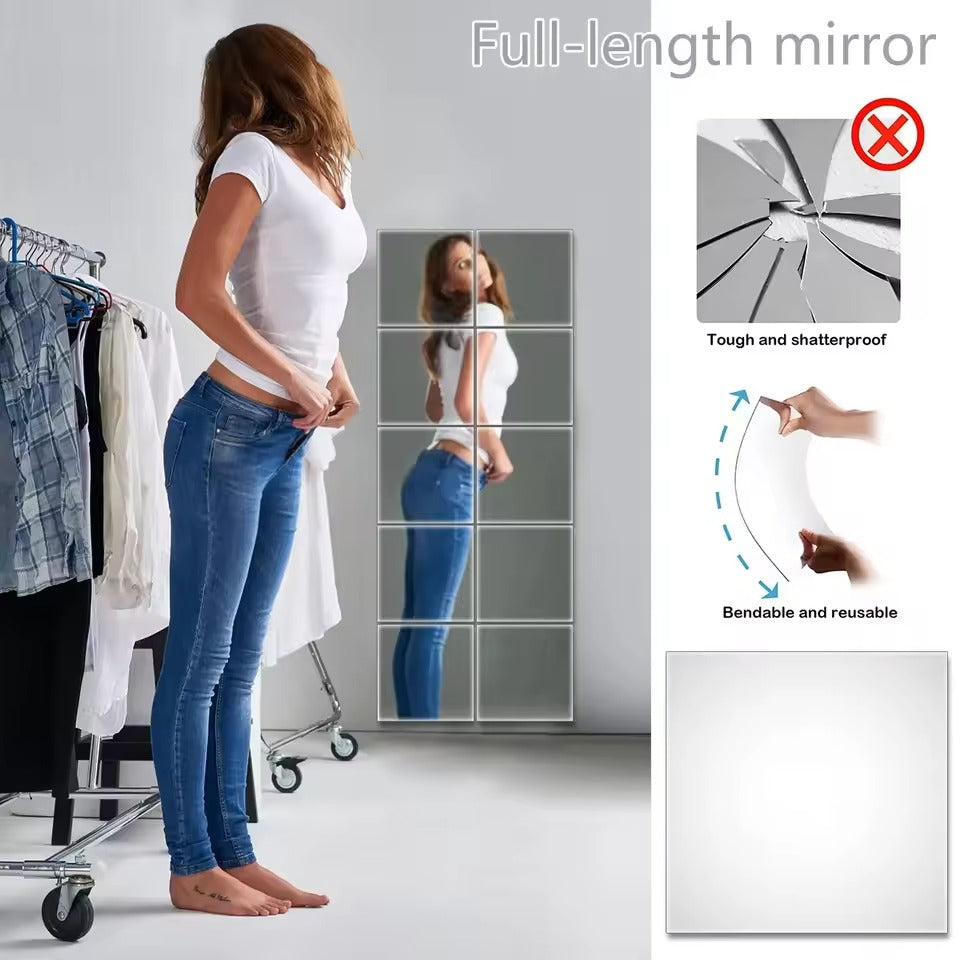 Acrylic Mirror Sticker – Flexible, Safe & Stylish Reflections Anywhere