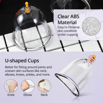 Professional Cupping Therapy Set – 12 Cup Massage & Recovery Kit