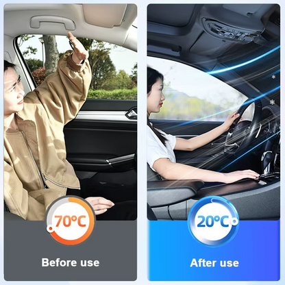 Universal Car Windshield Sunshade & Snow Cover – Foldable Anti-Frost Windshield Protector