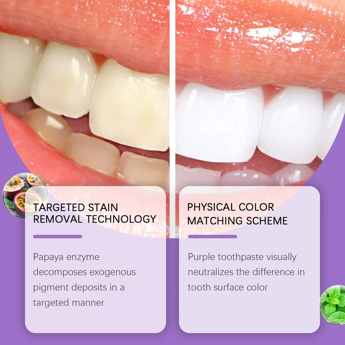 Color Correcting Whitening Toothpaste – Instant Brightening Formula