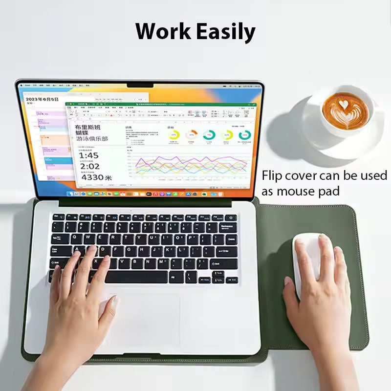Waterproof Leather Laptop Sleeve