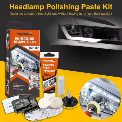 Car Headlight Restoration Kit – Quick Polishing Paste