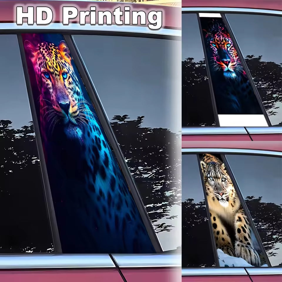2 Pcs Tiger B-Pillar Stickers – Fun & Stylish Car Decoration