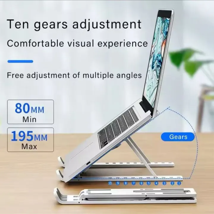 Adjustable Laptop Stand – Ergonomic Foldable Desk for MacBook