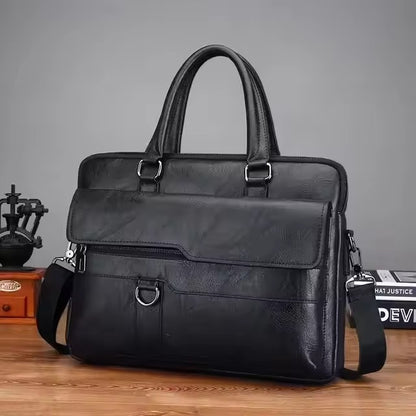 Men’s Retro Elegant Black Leather Bag