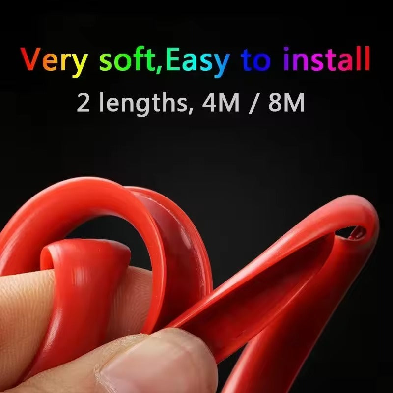 Car Wheel Rim Trim Strips – Colorful Anti-Scratch Wheel Decoration Stickers