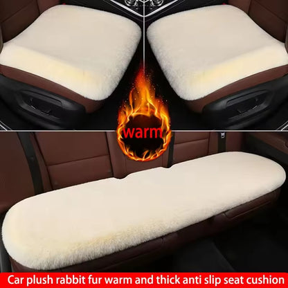 Soft Fluffy Wool Car Seat Cover – Luxurious, Non-Slip