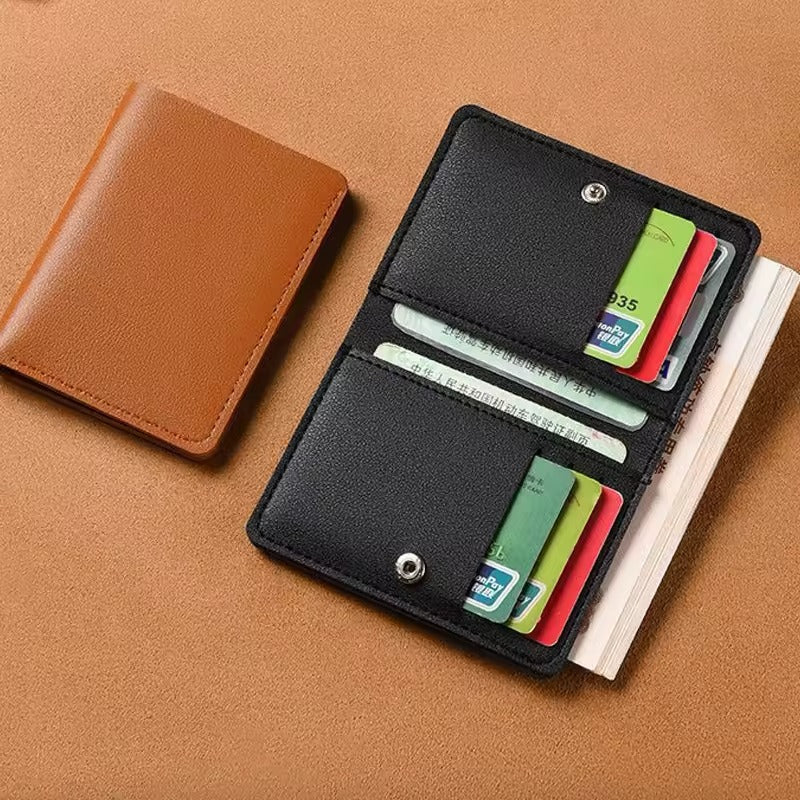 Geometric Waterproof Soft Leather Wallet