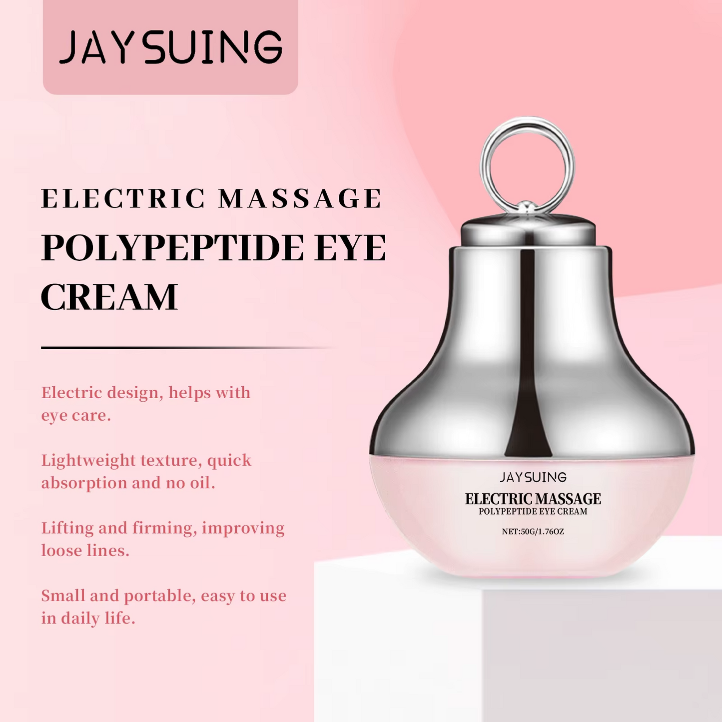 Electric Massage Eye Cream – Smooth, Firm & Refresh Tired Eyes