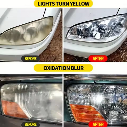 Nano Wax Headlight Restoration Agent – Professional Car Lens Repair Polish
