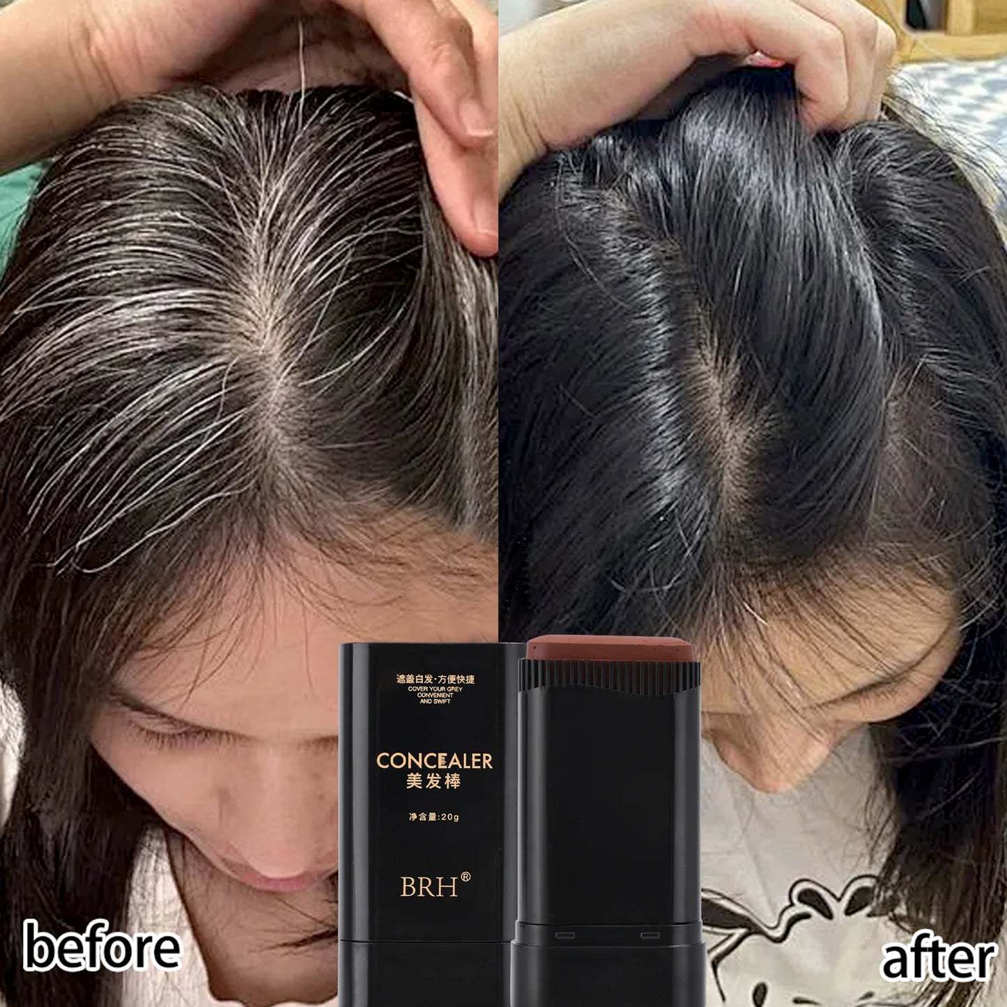 Hair Touch-Up Comb – Instant Grey Coverage On the Go