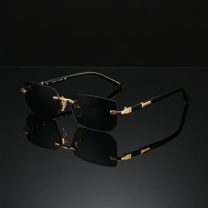 Trendy Rimless Rectangle Sunglasses – Fashion Sun Shades for Men & Women