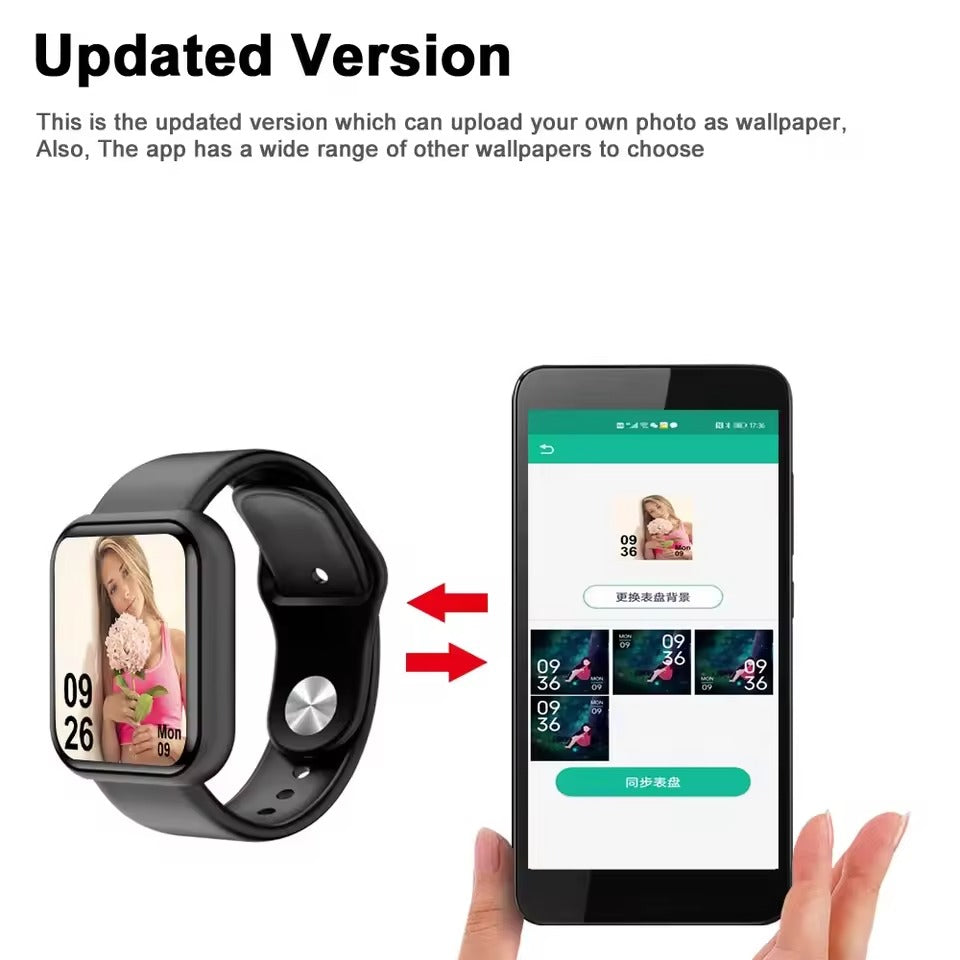 D20 Y68 Pro Smart Watch – Color Screen & Step Counter