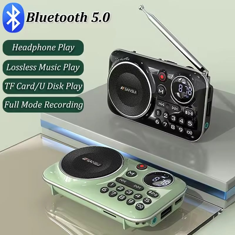 F21 Mini Wireless Speaker with FM Radio – Simple, Portable & Elderly-Friendly