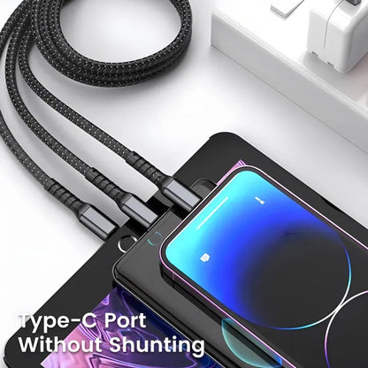 3 in 1 Super Fast Charging Cable – One Cable for All Devices