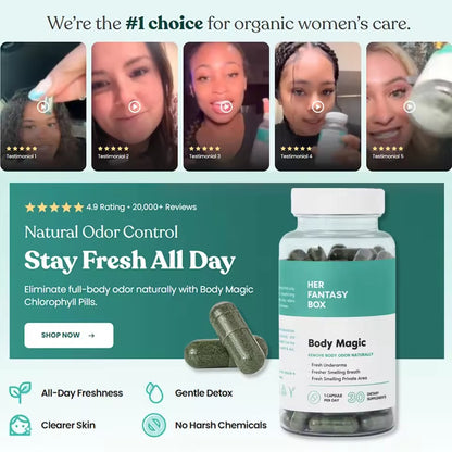 Chlorophyll Capsules – Natural Internal Deodorant for Daily Freshness
