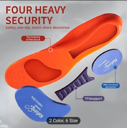 Sports Insoles for Men & Women – Shock Absorption, Breathable & Deodorising Comfort