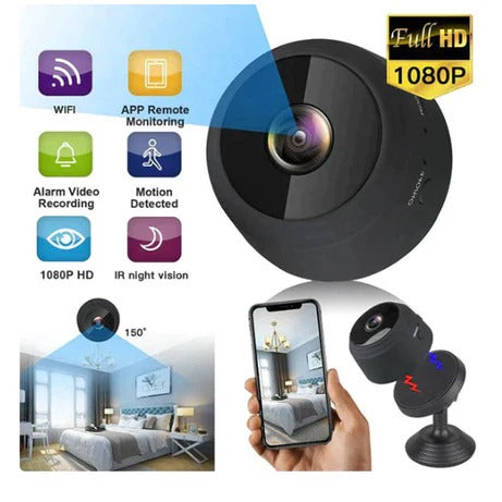 HD 1080P WiFi Magnetic Indoor Camera – Wireless App Control A9 Camera