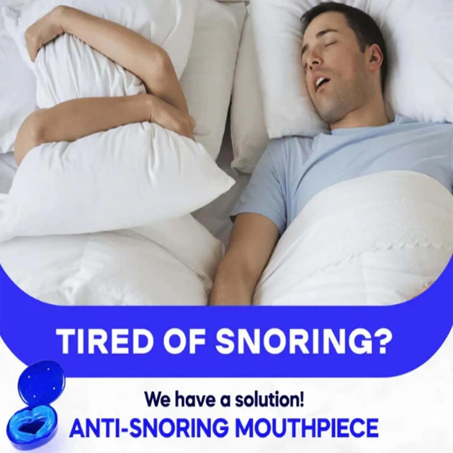 Anti-Snoring Mouthpiece – Sleep Aid Mouth Guard for Quiet Nights