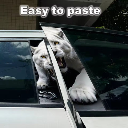 2 Pcs Tiger B-Pillar Stickers – Fun & Stylish Car Decoration