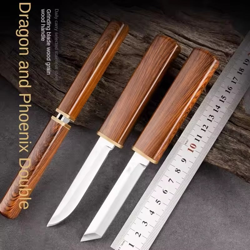 Mandarin Duck Dragon Phoenix Double Knife
