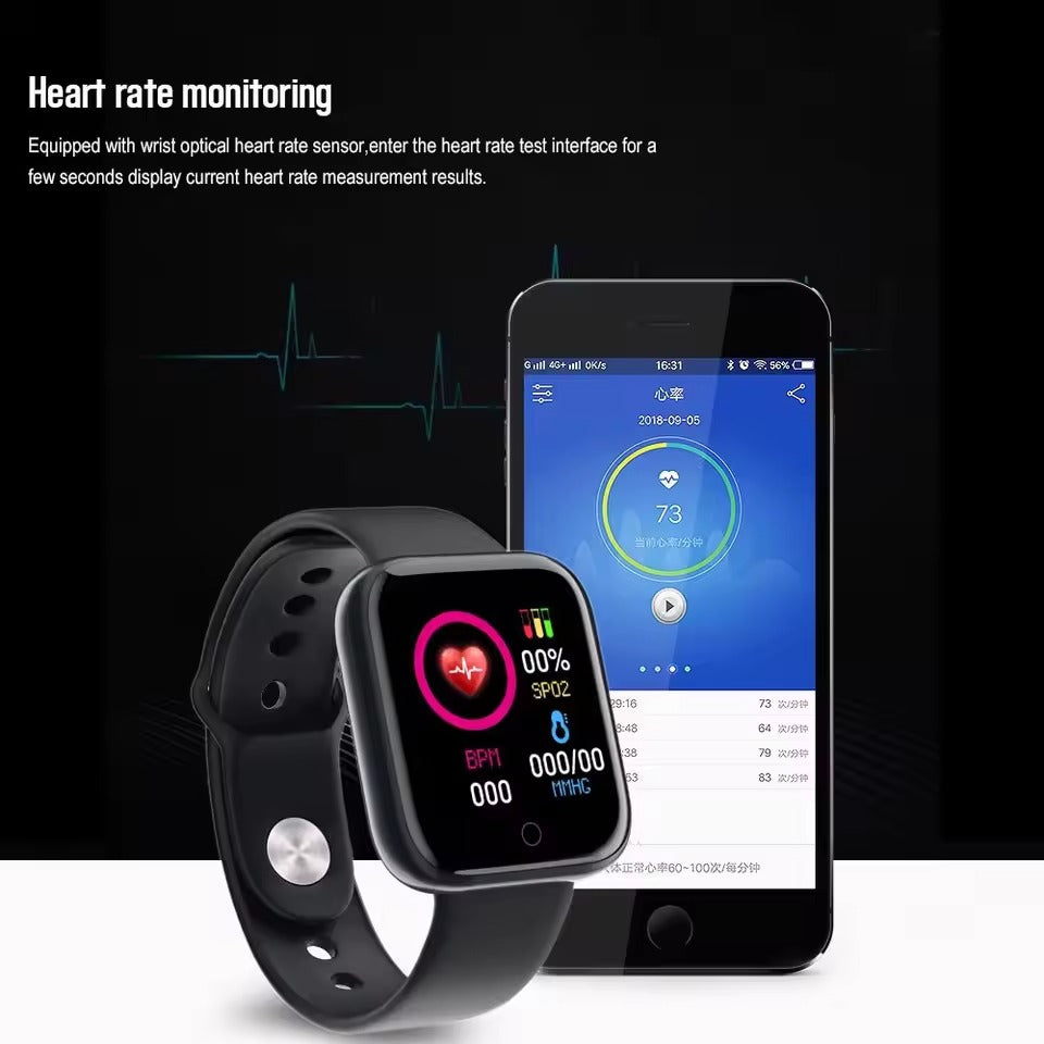 D20 Y68 Pro Smart Watch – Color Screen & Step Counter