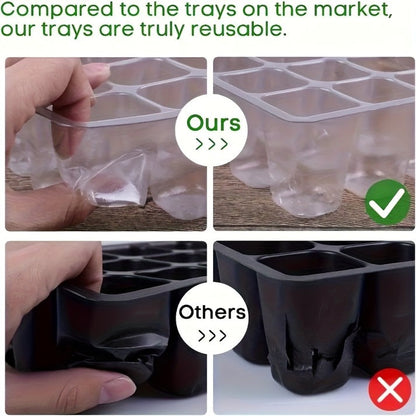 Plastic Seedling Box – Heat & Moisture Preserving Grow Tray