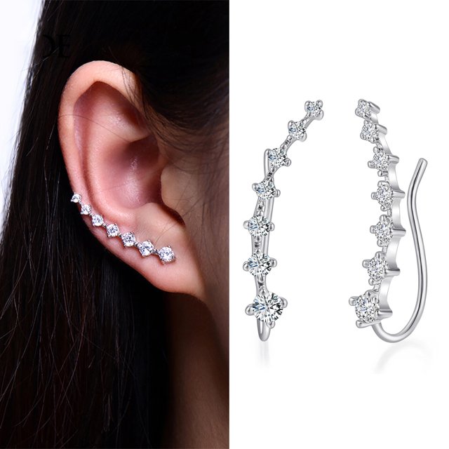 Seven Star Diamond Stud Earrings