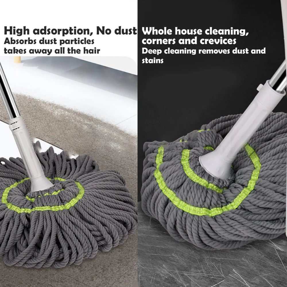 Microfiber Twist Mop – Self-Wringing Floor Cleaning Solution