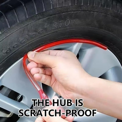 Car Wheel Rim Trim Strips – Colorful Anti-Scratch Wheel Decoration Stickers
