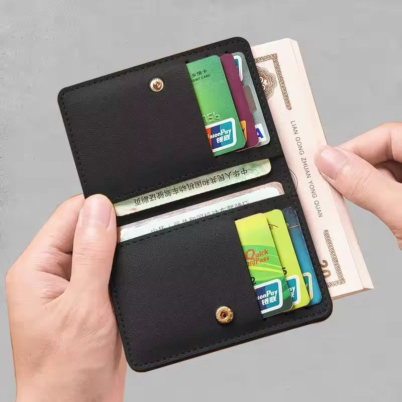 Geometric Waterproof Soft Leather Wallet