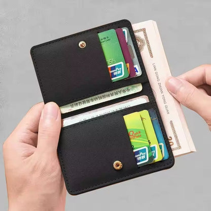 Geometric Waterproof Soft Leather Wallet
