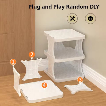 DIY 8-Tier Foldable Shoe Storage Box