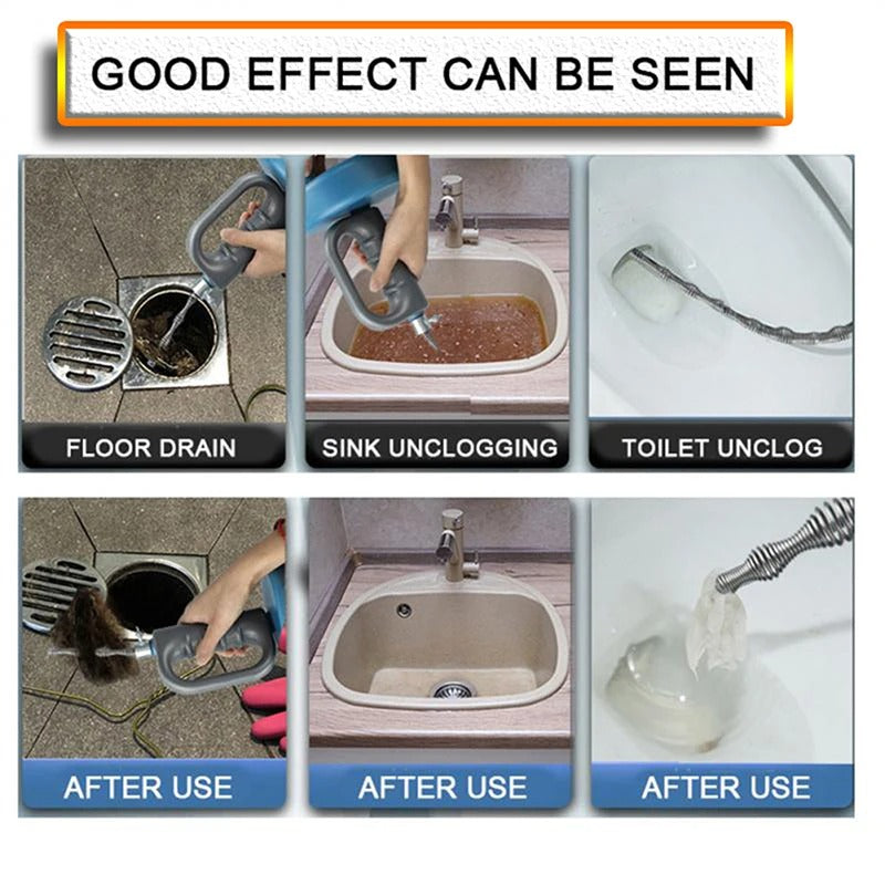 SpinClear – 360° Swivel Pipe Tool for Quick & Easy Unclogging