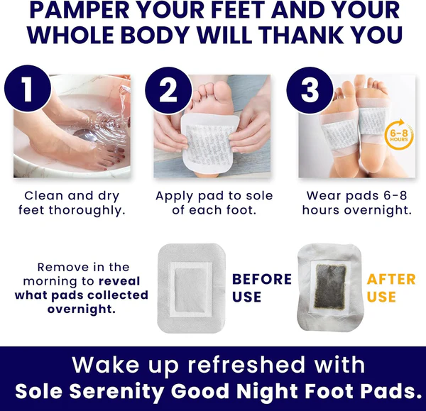 Good Night Foot Care Patches for Overnight Foot Care
