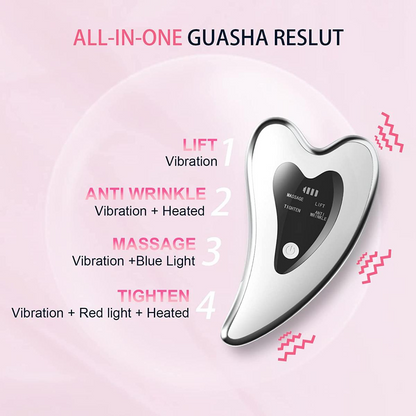 2 in 1 Hot & Vibration Facial Massager – Electric Gua Sha Beauty Device