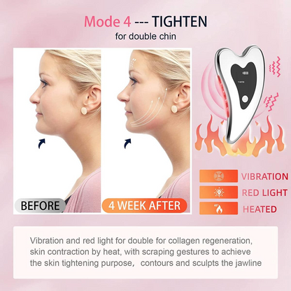 2 in 1 Hot & Vibration Facial Massager – Electric Gua Sha Beauty Device