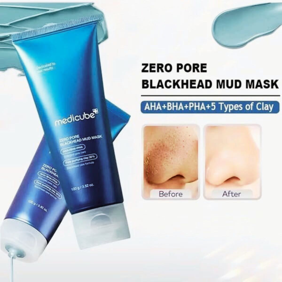 Medicube Zero Pore Blackhead Mud Mask – Deep Cleanse & Pore Care 100g