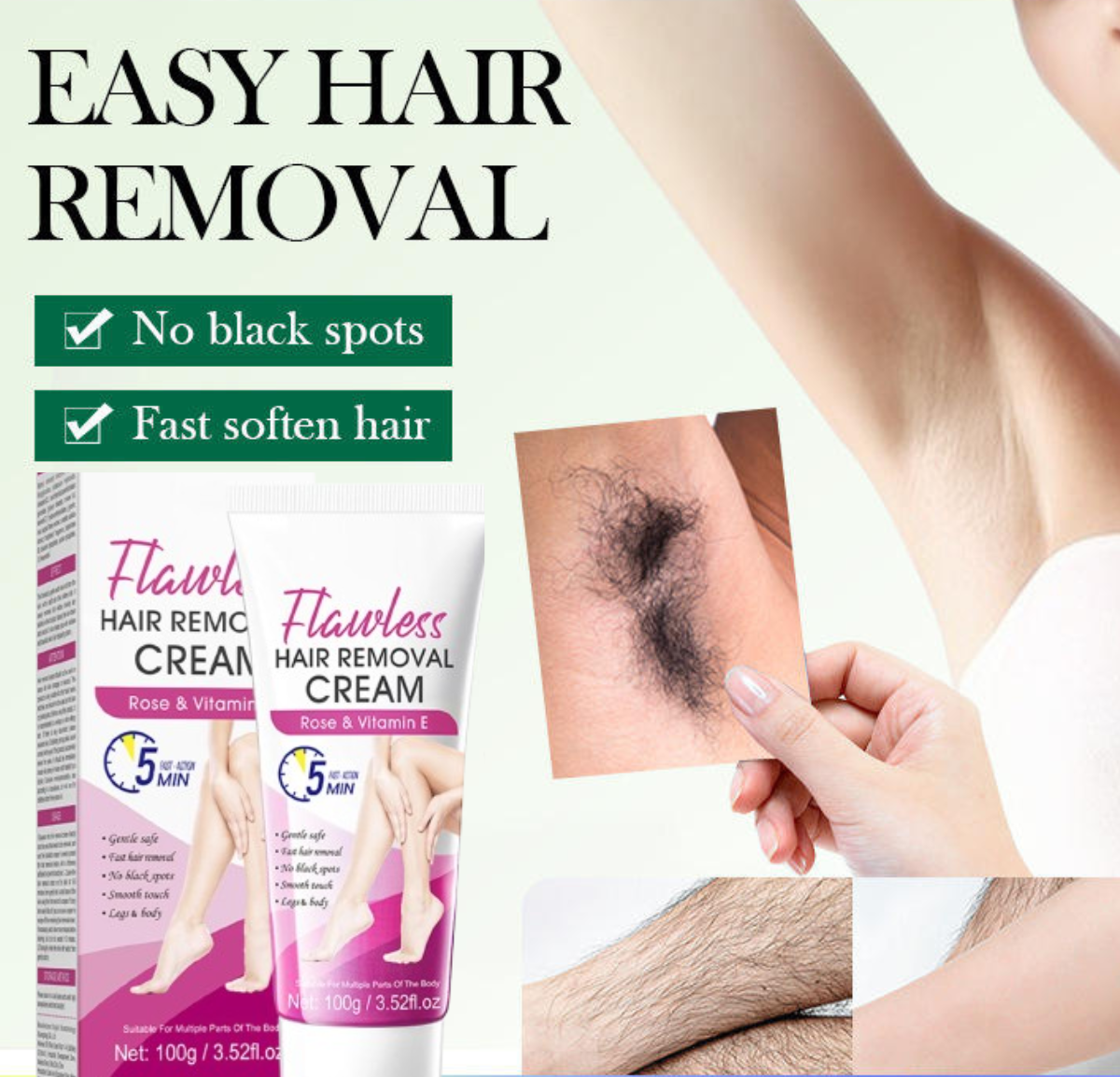 Gentle Hair Removal Cream – Smooth Skin Without the Pain