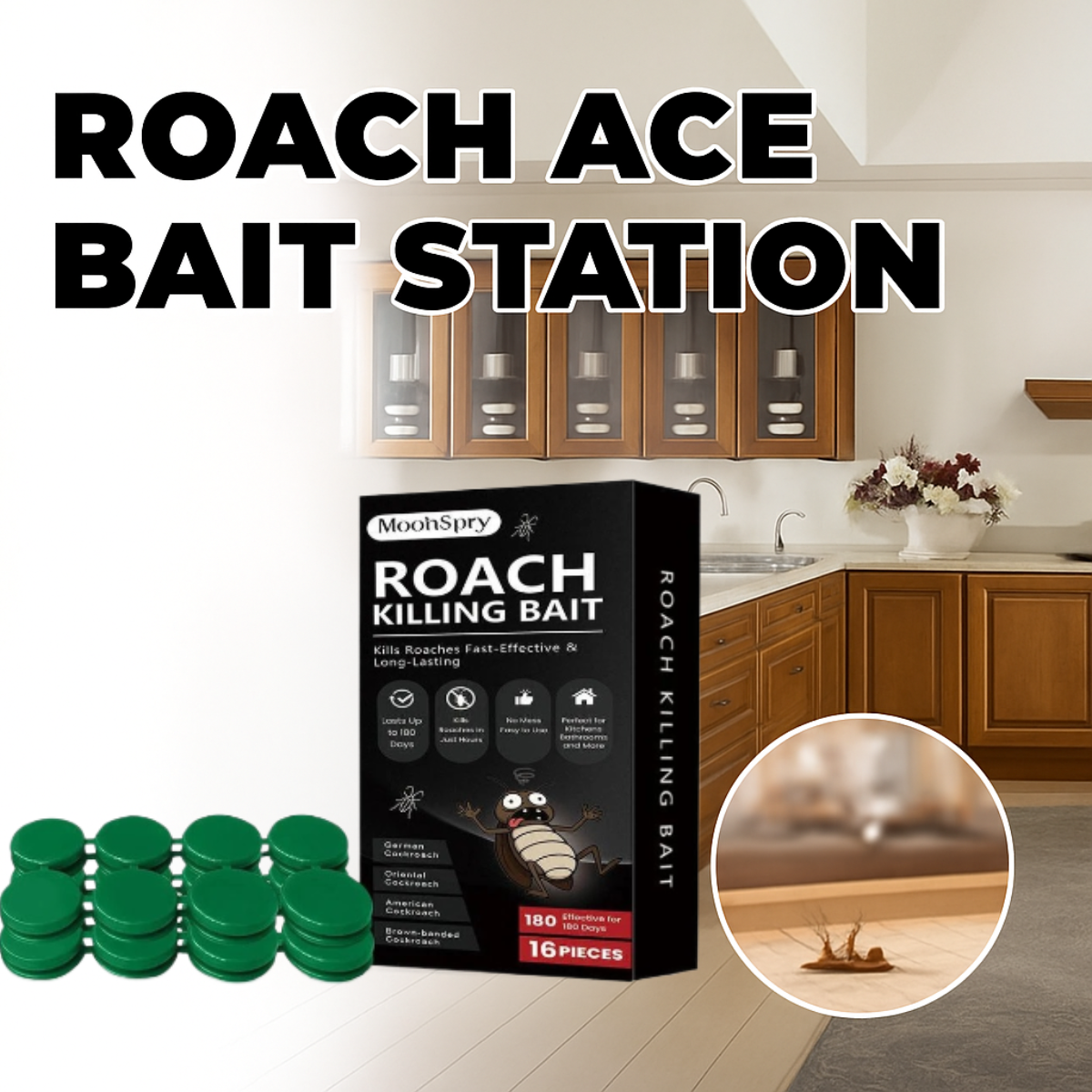 Powerful Roach Bait Killer — Eliminate Roaches Fast