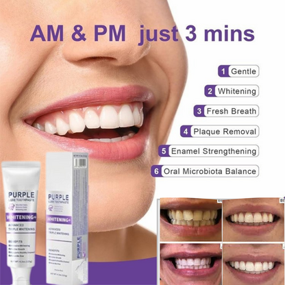 Color Correcting Whitening Toothpaste – Instant Brightening Formula