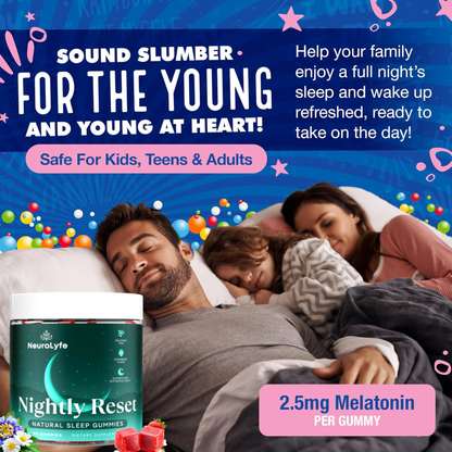 Natural Sleep Gummies – Strawberry Melatonin & Antioxidant Support