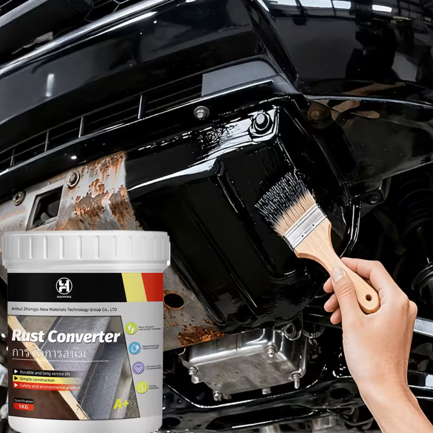 Water Based Rust Removal & Protective Coating for Iron