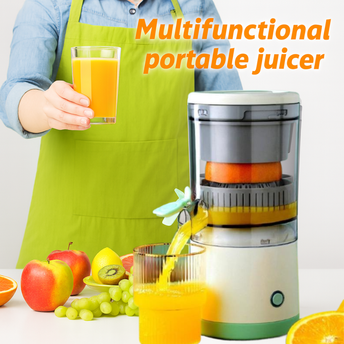 Electric USB Fruit Press Extractor - Fresh Juice Anytime