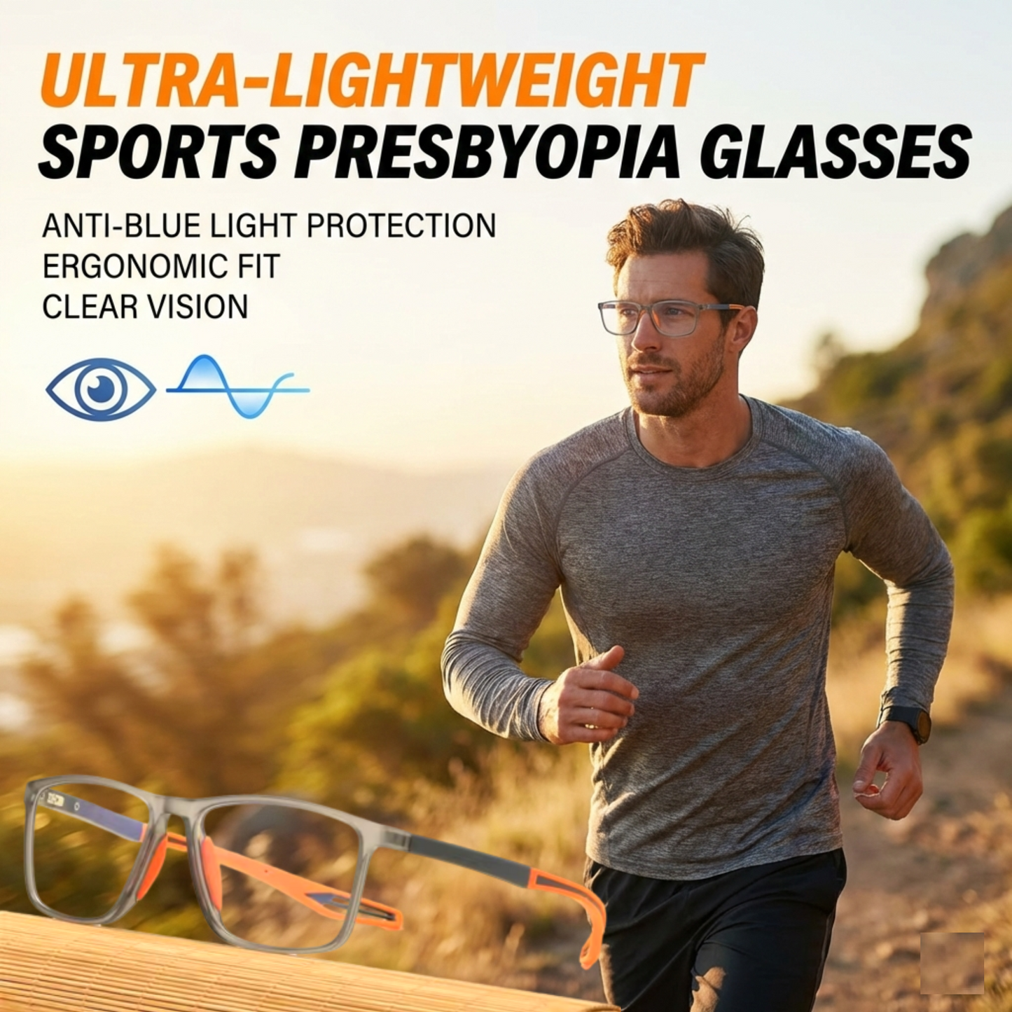 Ultra-Lightweight Anti-Blue Light Sports Presbyopia Glasses