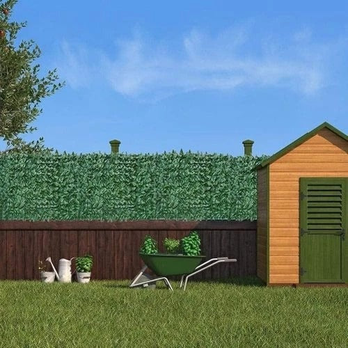 Artificial Ivy Hedge Wall Panels – UV Protected Privacy Green Wall