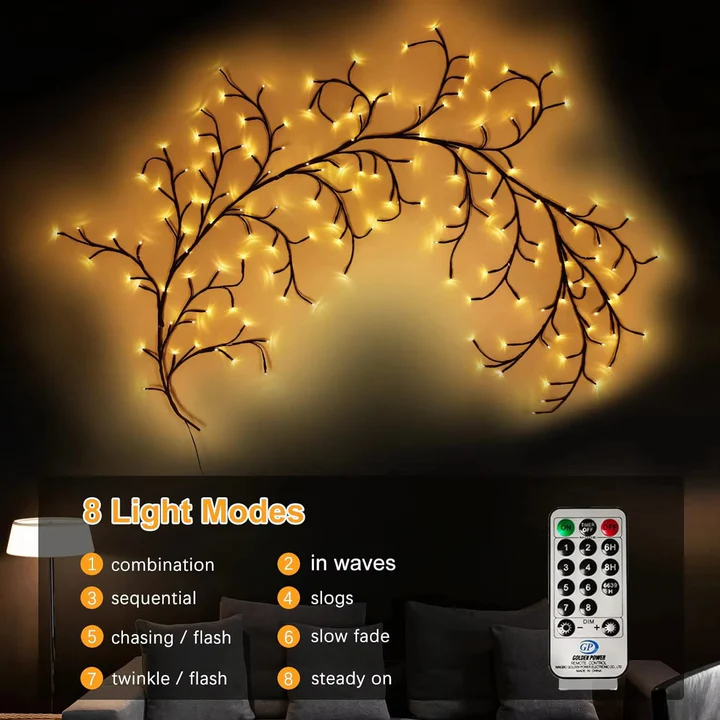 LED Flexible Vine Light – Butterfly & Flower Decorative Wall Lights