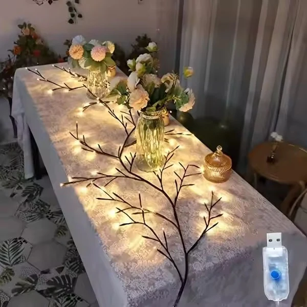 LED Flexible Vine Light – Butterfly & Flower Decorative Wall Lights