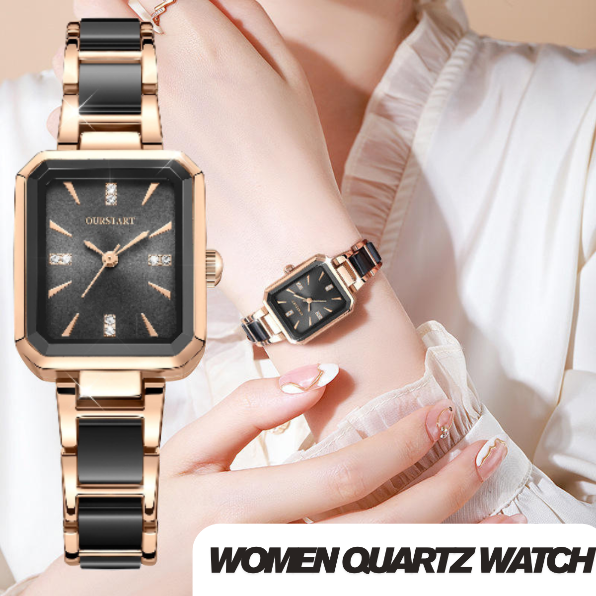 Women’s Rectangular Quartz Watch